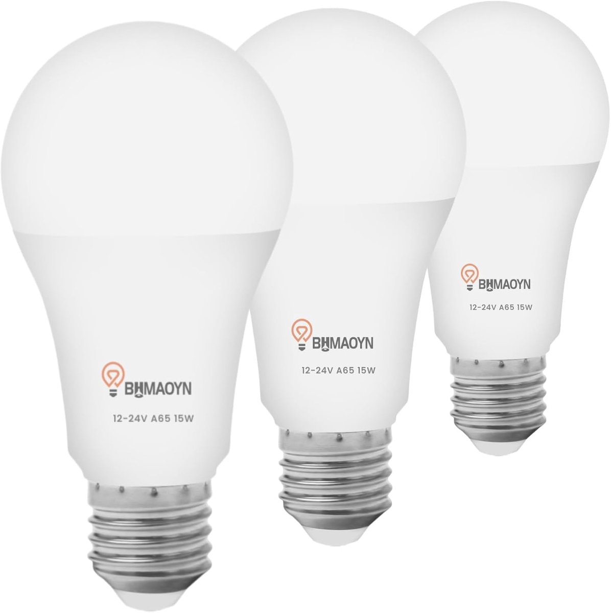 Bulb 12V 24V E27 LED 15W Cold White 6000K,270° 1500LM,Low Voltage AC DC 12V-24V 15W and Are A Perfect Complement For - ShopVlot