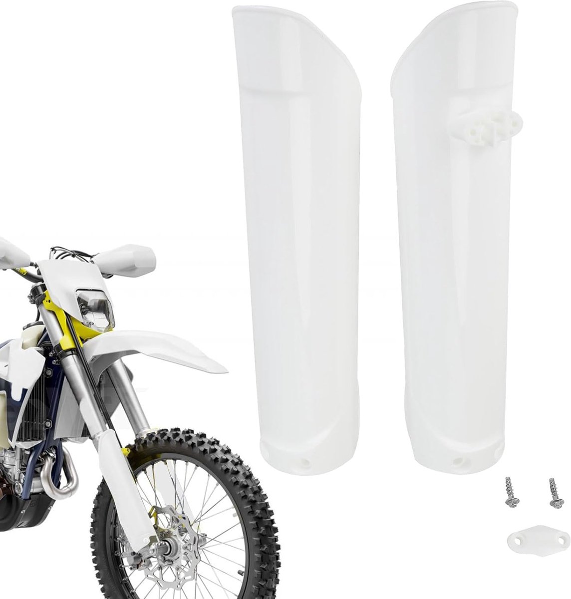 Front Fork Guards Shock Absorber Guard Fork Cover Protector for EXC EC XCW EXCF SXC TE FE TX 85 125 250 350 300 450cc - ShopVlot