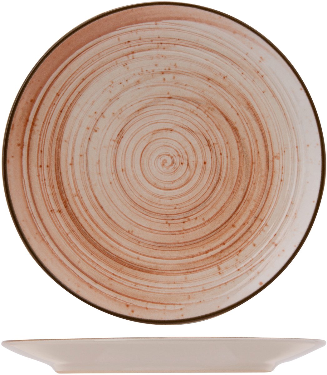 Sintra-Terracotta - Dessertborden - D20cm - Keramiek - (Set van 12)