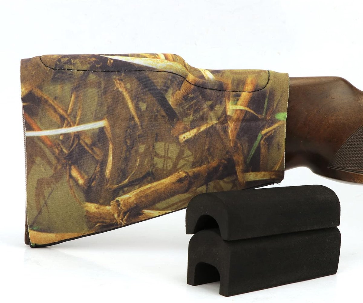 Camo Shooting Comb Cheek Support Set - Neoprene Sliding Comb with Three Inserts - ShopVlot