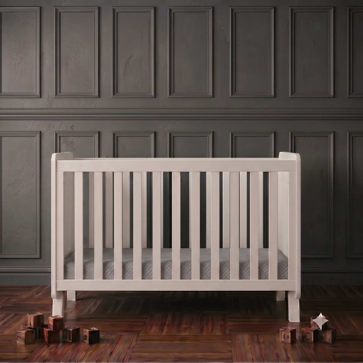 Love For Sleep Francis Babybedje 2-in-1 – Meegroeibed 120x60 cm – Met Extra Uitvalbeveiliging – Ruimtelijk Design – Exclusief Matras – Massief Grenenhout – Wit — cadeau in Cadeau-ideeën - foto 2