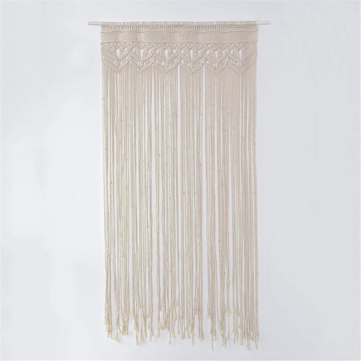 Deurgordijn 90x180 cm - Macrame wanddecoratie - Handgeweven katoen - Minimalistisch voor feesten - ShopVlot
