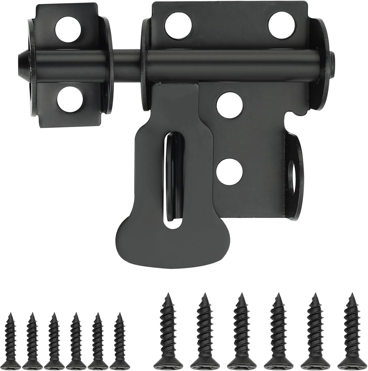 Mooche Stainless steel door lock, black door lock, suitable for domestic use, reinforced security lock with locking - ShopVlot