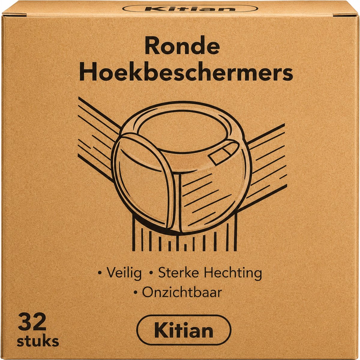 32x Hoekbeschermers Baby - Transparante Tafelhoek Beschermers - Hoekbeschermers voor Tafel en Meubels – foto 5