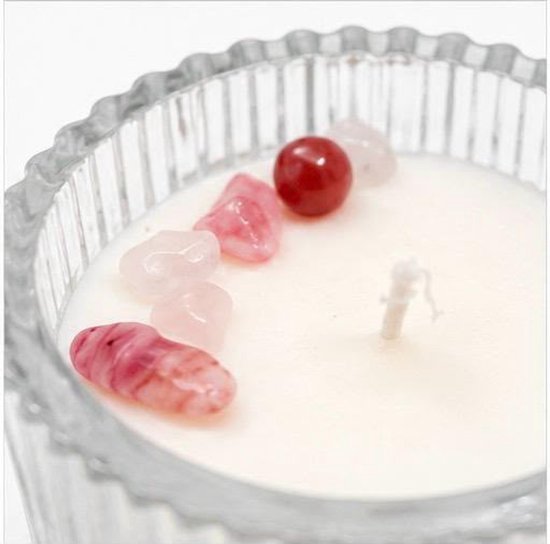 Kristalkaars Babyflesje - Handgemaakte Geurkaars met Kristallen - Babyshower & Kraamcadeau van Oh My Goodies! — afbeelding 3