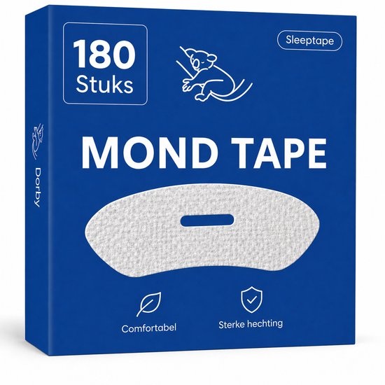 Dorby Mondtape - 180 Stuks - Comfortabele Mouth Tape - Mondpleisters - Slaaptape