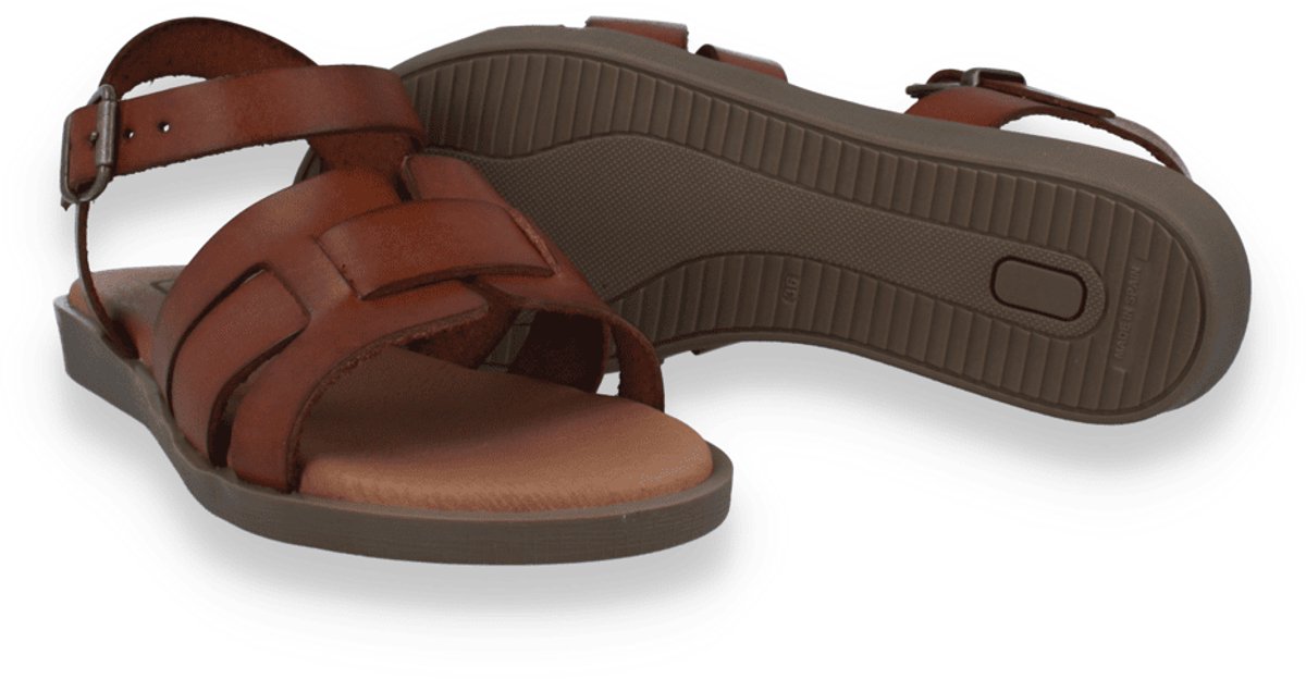Hee! Dames Sandaal | Cognac | Maat: 39