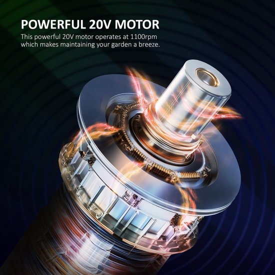 Heggenscherder 20V MAX - Ultra-Licht 2.15KG - Inclusief Accu & Lader - Ideaal voor Precisie Snoeiwerk - ShopVlot — afbeelding 4
