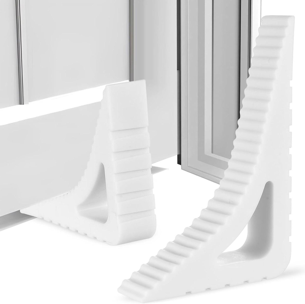 Raamblokkers Ventilatiewedges - Deurstop Ramen - Ramen Open Houden - Zonder Boren - 2 Stuks - Wit