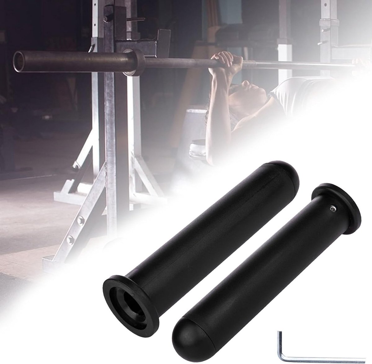 Ideale PP Barbell Adapter voor het omzetten van gewichtsschijven thuis of in de sportschool, geschikt voor 50mm schijven en optimale trainingservaring