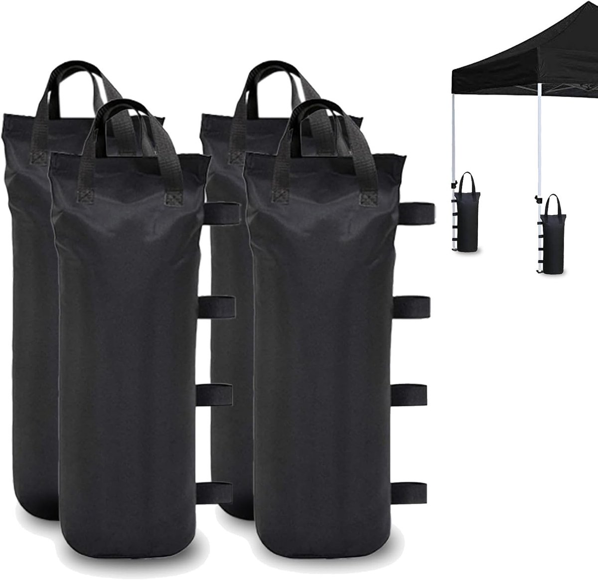 Zware Sandzakken voor Partytent - Set van 4 Vulbare Waterdichte Oxford Zakken voor Stabiliteit en Weerbestendigheid