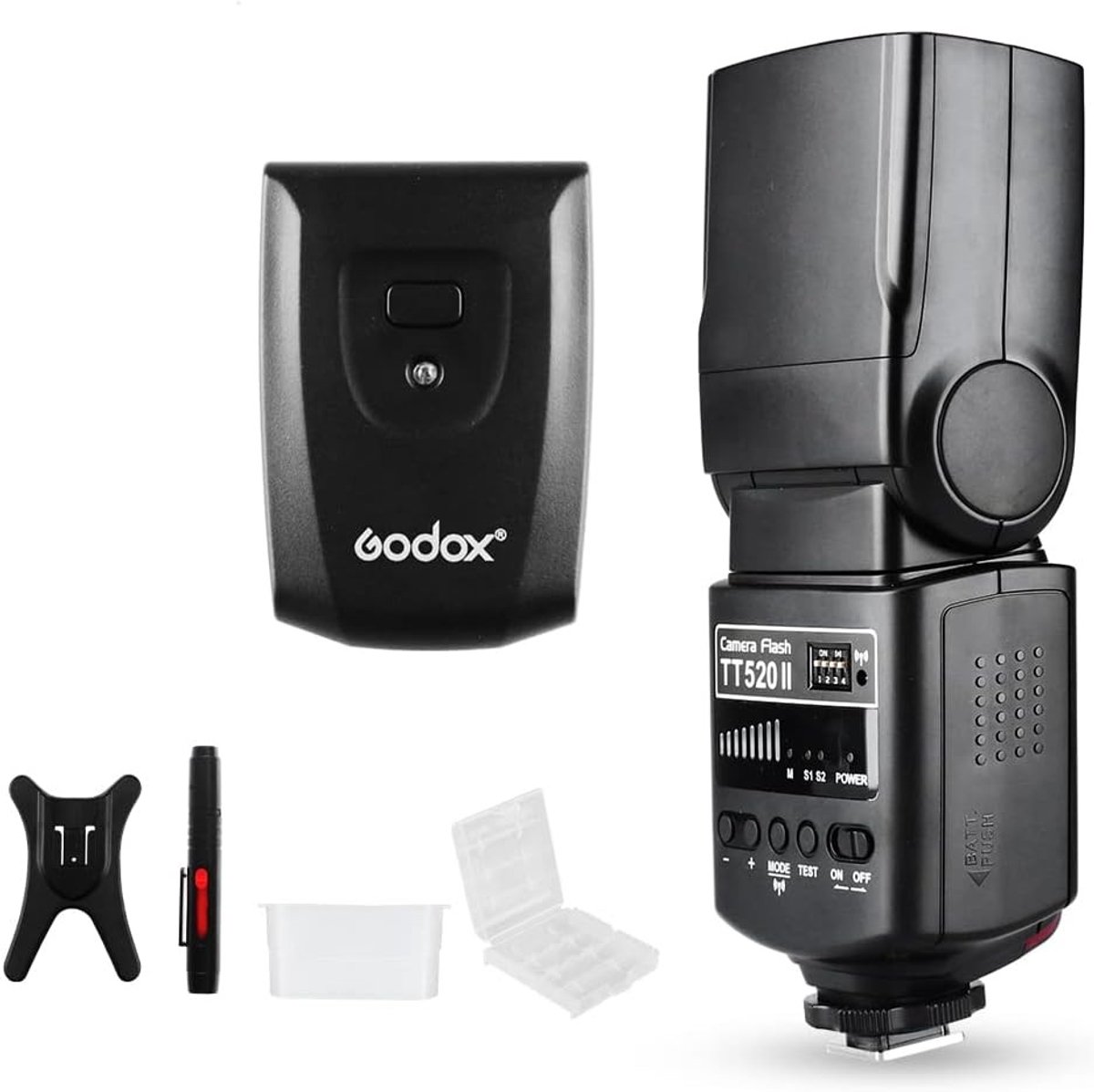 Universele Camera Flitser met Draadloze Transmissie voor Canon, Nikon, Panasonic en Olympus DSLR - Elektronische Speedlite voor Professionele Fotografie