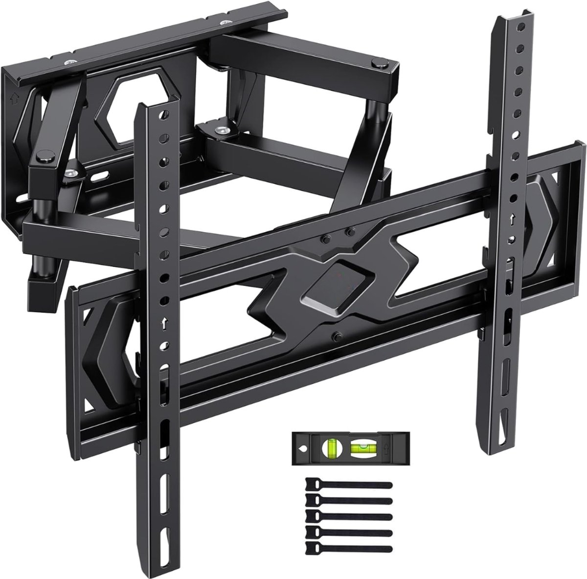 Lìon® TV Beugel - TV Beugel Draaibaar - TV Beugels Draaibaar en Kantelbaar - Zwart - 17cm x 8cm x 45cm