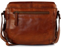 Bear Design Miley Crossbodytas Kleine Dames - Leer - Cognac