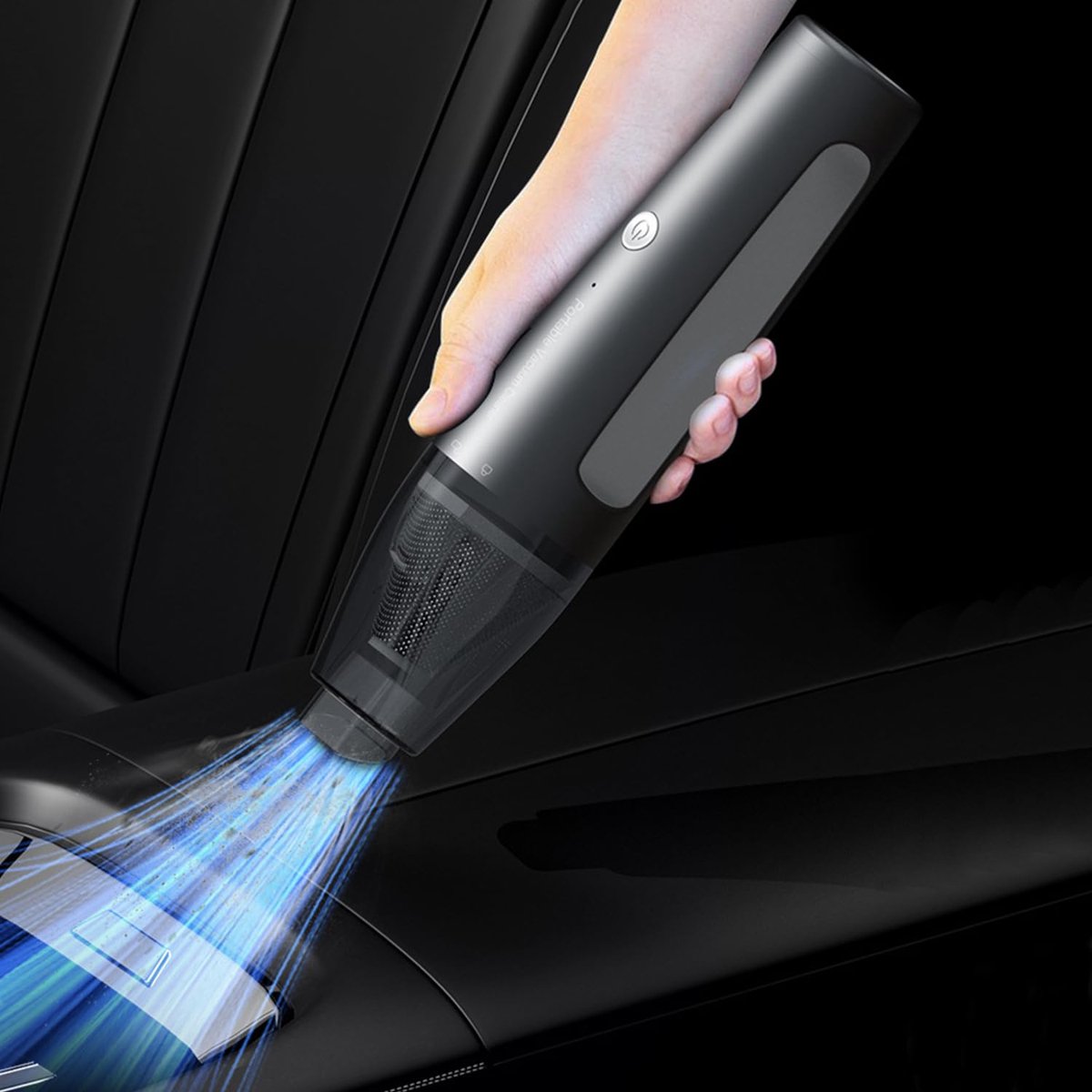 Handstofzuiger accu - 2-in-1 mini - draadloos en USB-oplaadbaar - ideaal voor auto en huis - ShopVlot