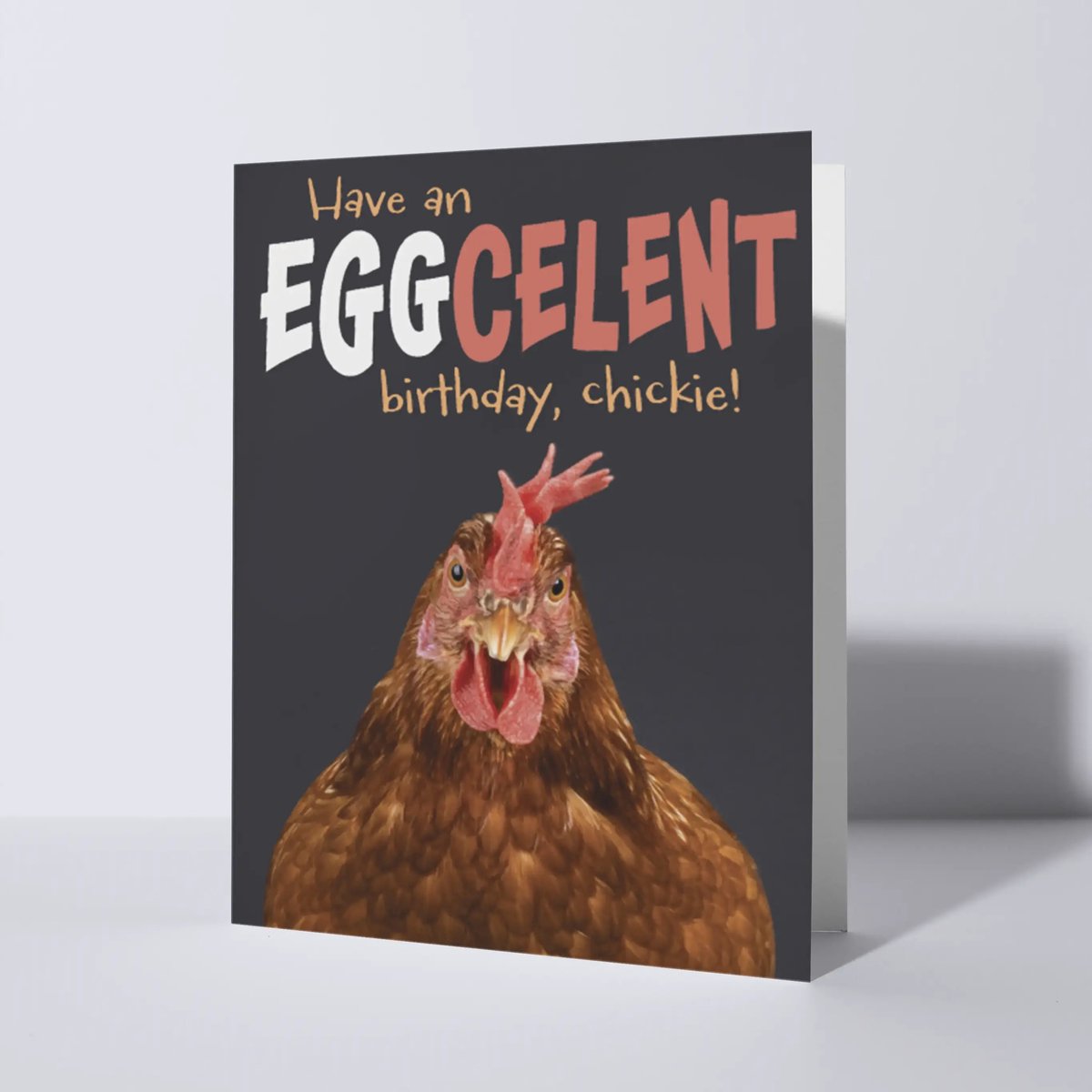 CAT'CHY Cards - wenskaart - verjaardag - kip - boerderijdier