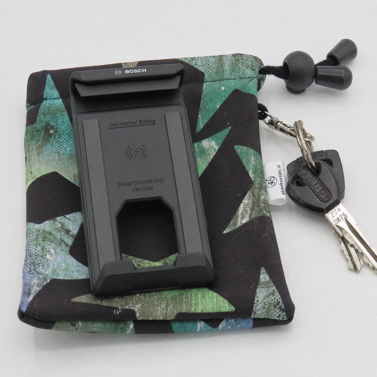Ebike hoesje XL display Bosch Smartphone grip Sterren op zwart Softshell DLX