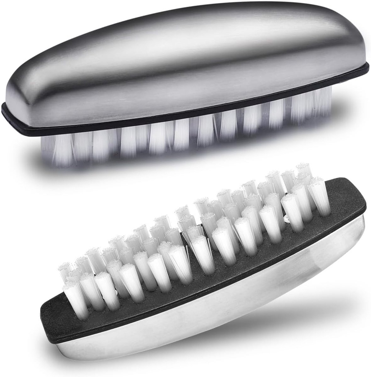 Set van 2 RVS Handwasborstels voor DIY Handreiniging in Badkamer – Perfect voor Hygiëne en Onderhoud