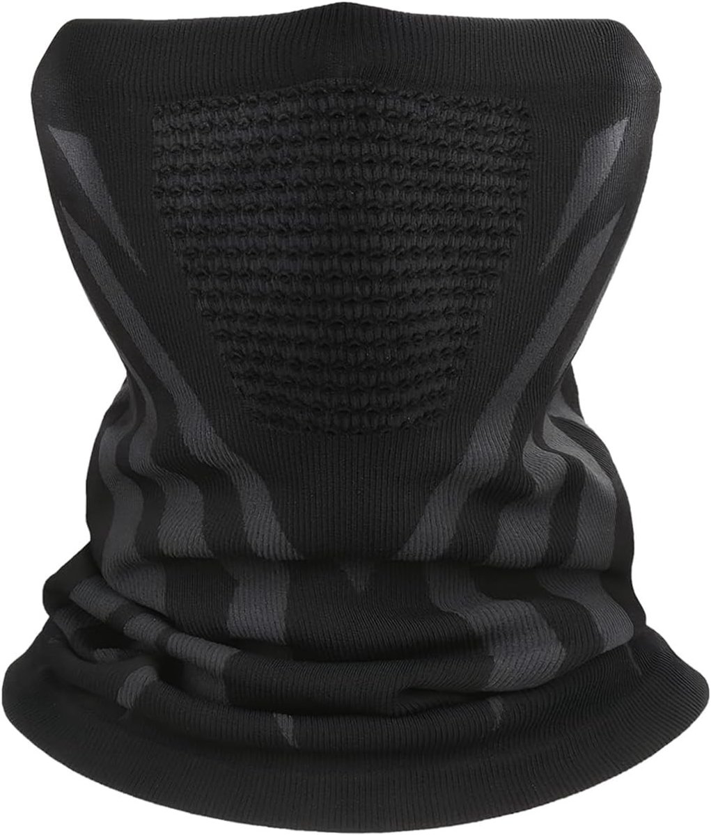 Slangsjaal - Zwart - 42,5 x 23,5 cm - Ademend Polyester - Voor Heren en Dames