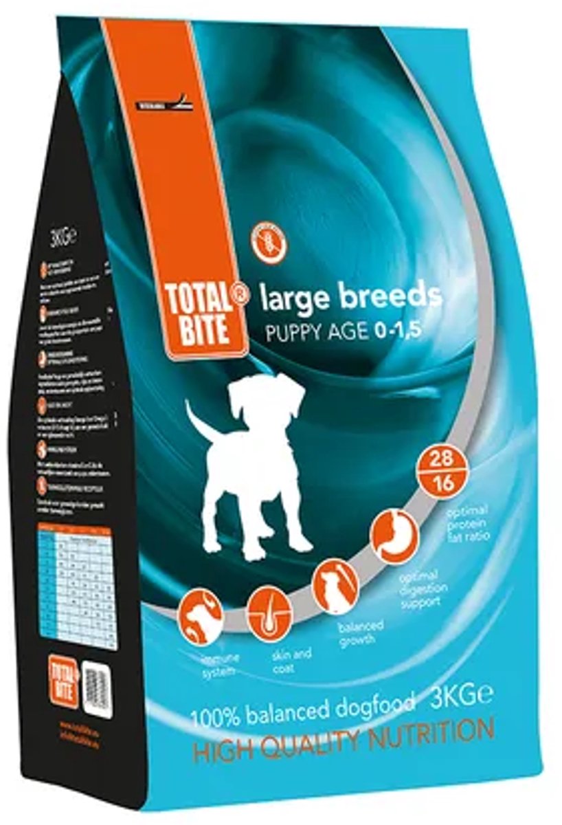 Total Bite Total Bite Dog Puppy Large Breeds Hondenvoer 3 kg