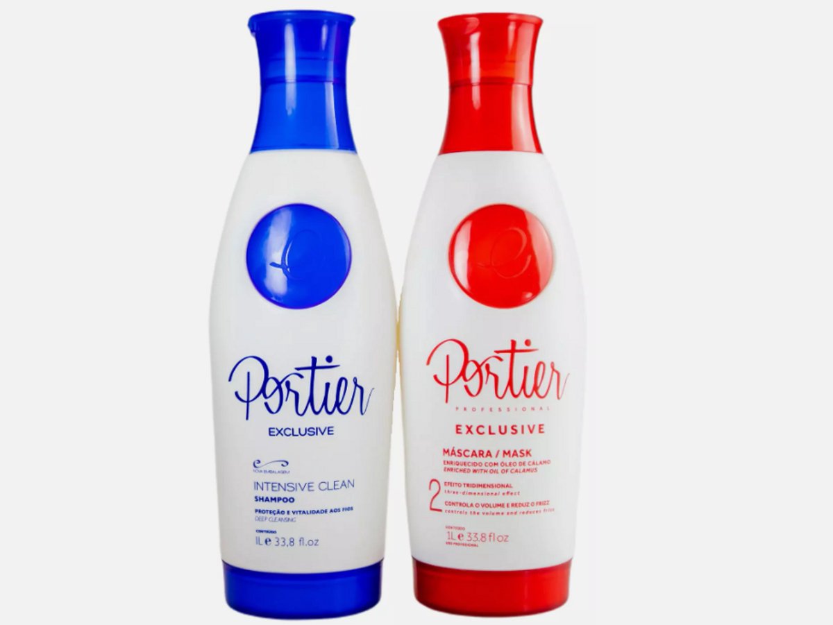 Portier Exclusive – Professionele Set Diep Reinigende Shampoo + Hydraterend Masker – 2 x 1 L