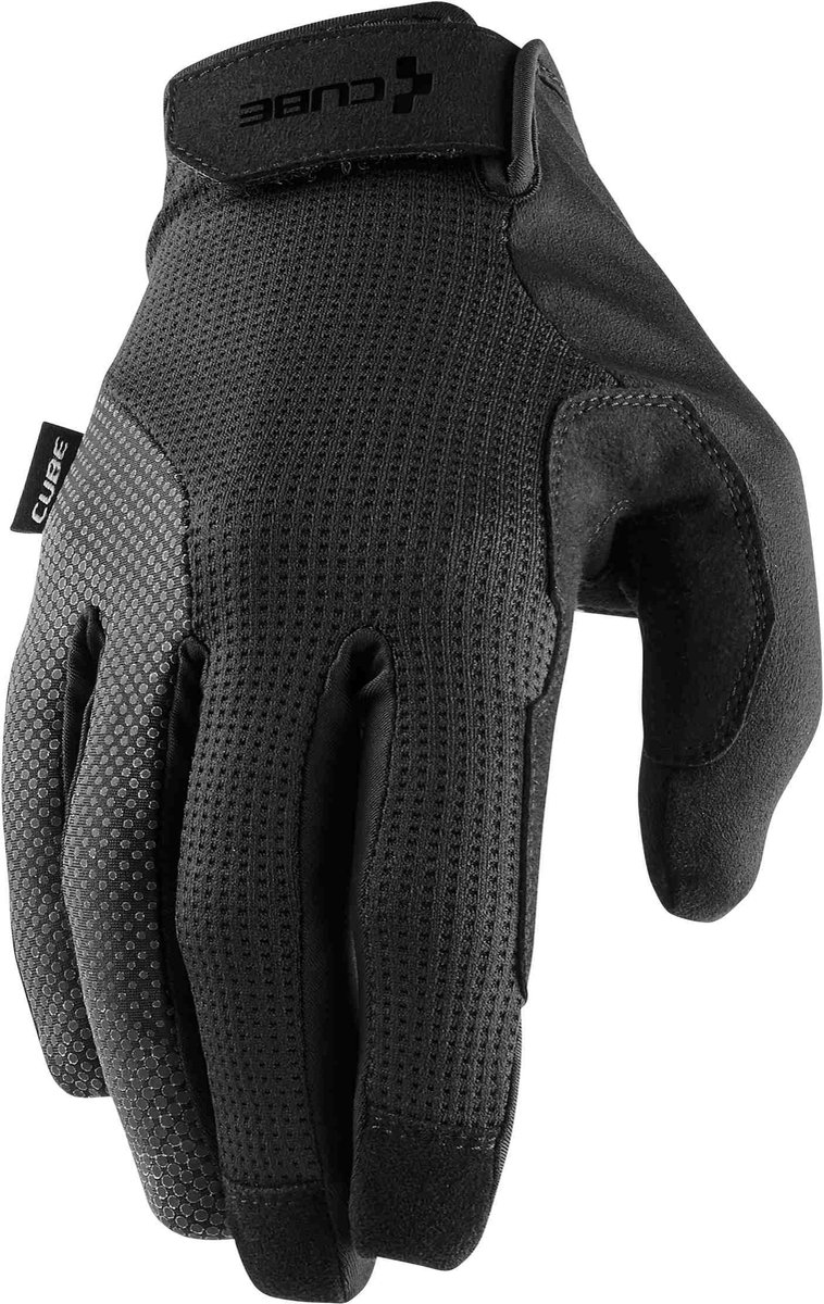 CUBE GLOVES COMFORT LONG FINGER BLACK/GREY