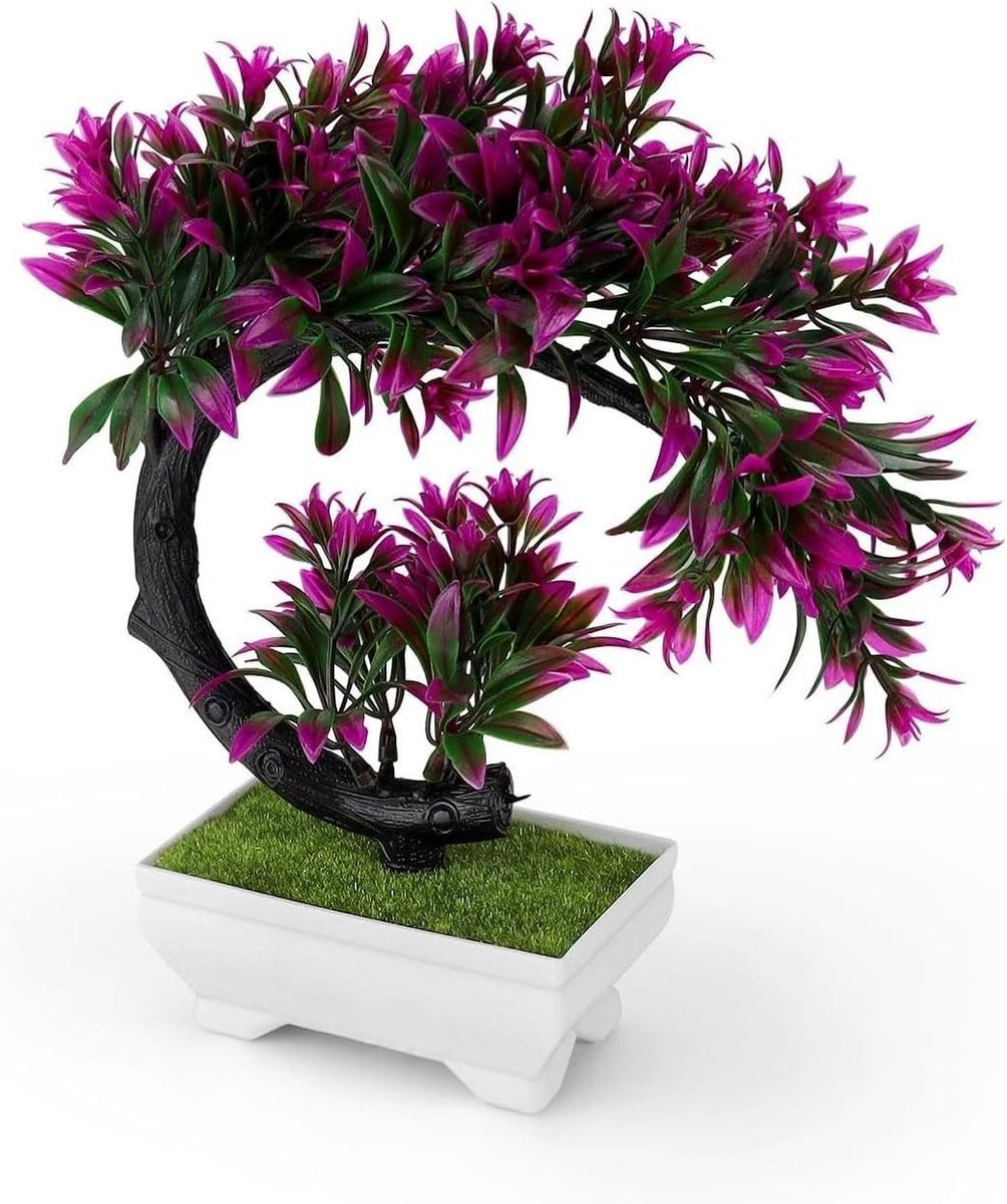Kunstmatige Bonsai Boom - Realistische Kleine Plastic Planten voor Balkon, Tuin en Kantoor Decoratie