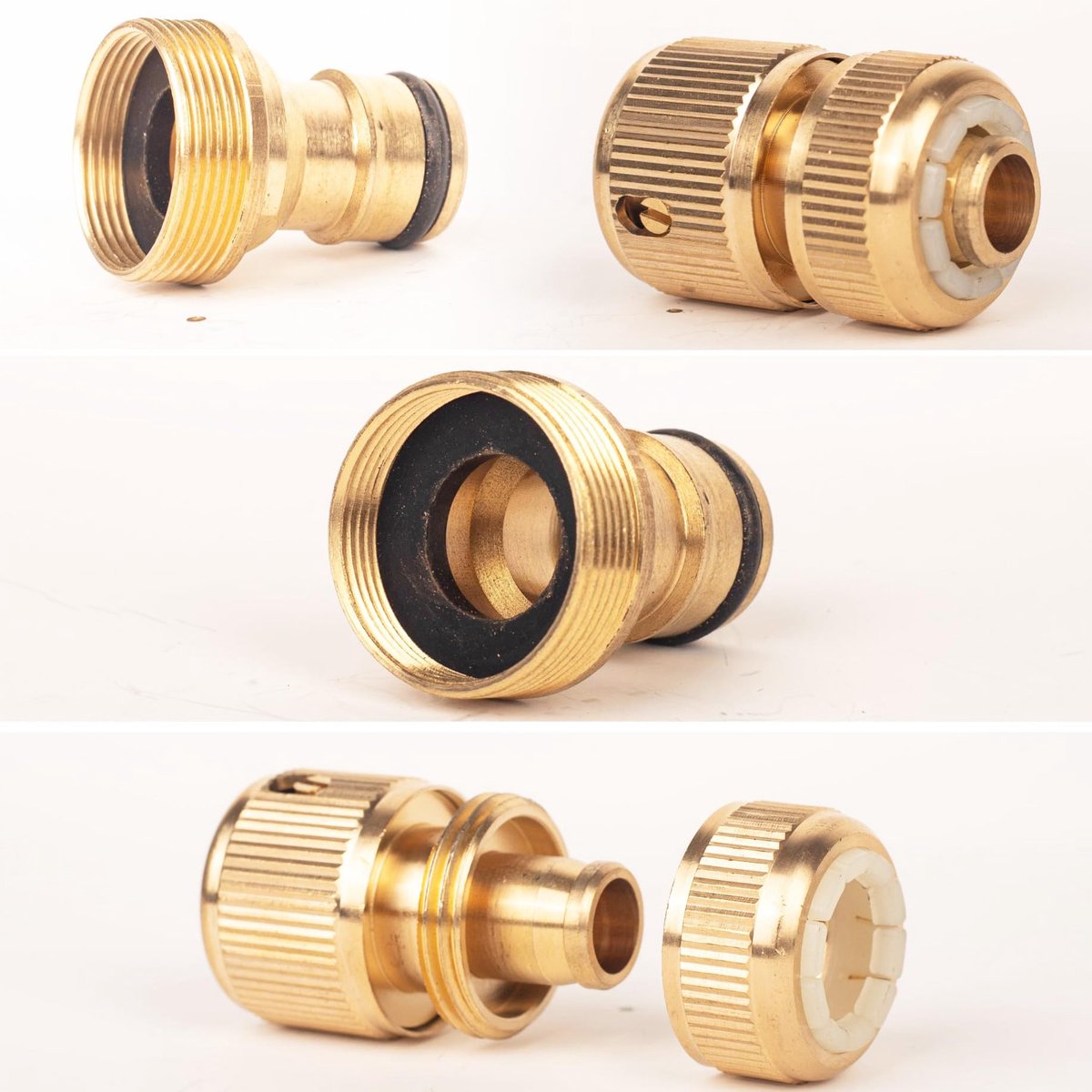 Kraanconnector 1/2 '' 3/4 '' BSP - messing - tap connector - perfecte aansluiting voor tuinkranen - ShopVlot