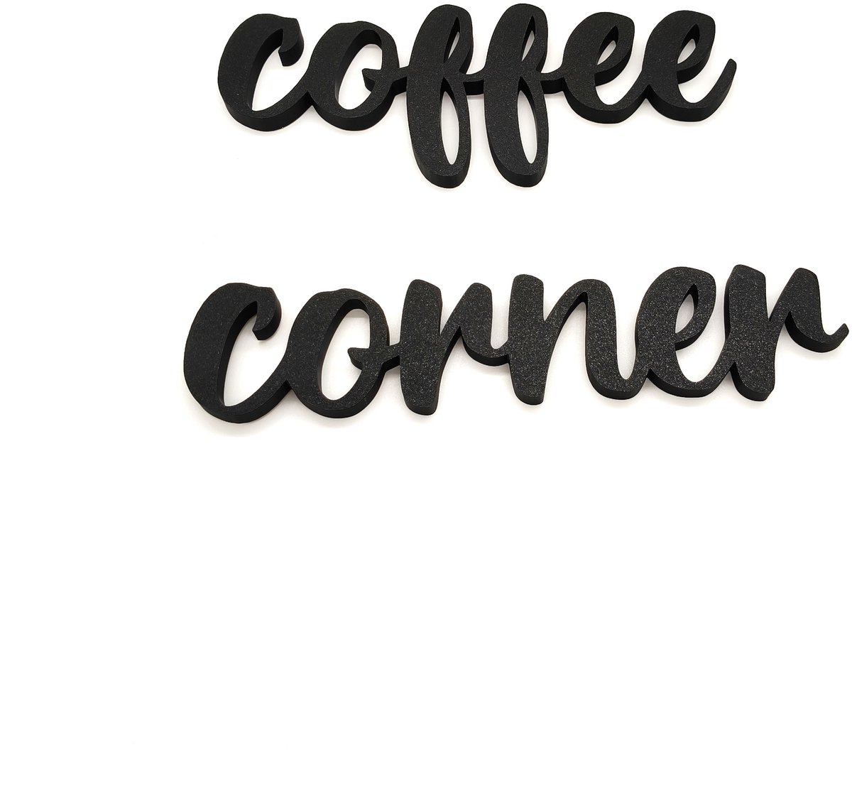 Coffee Corner Wandtekst – 2-Delig – Keuken & Koffiehoek Decoratie - Tweedelig, dus je bepaalt zelf de opstelling