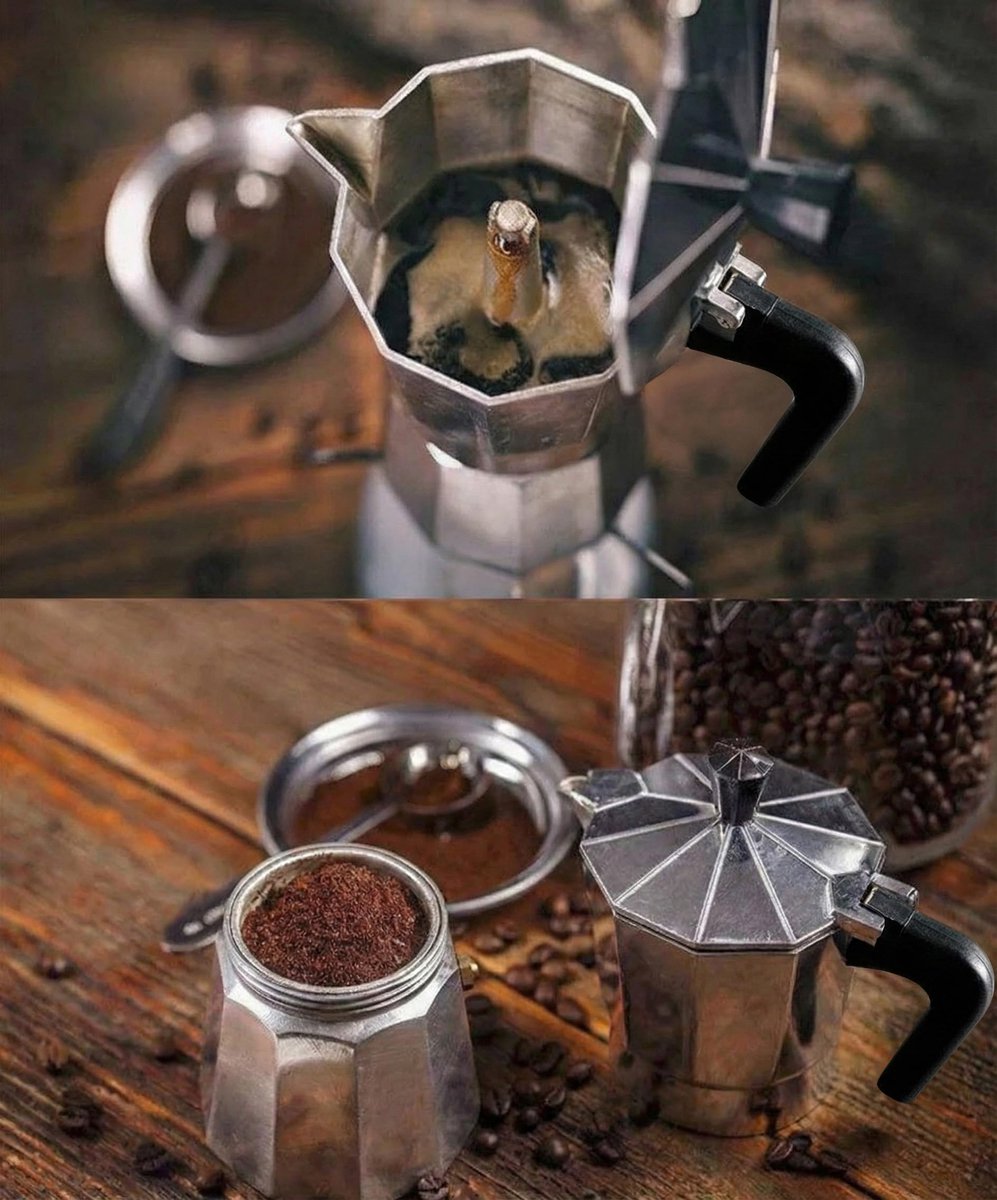 Koffiezetapparaat 6 kopjes - aluminium - inductie - perfect voor authentieke Italiaanse koffie - ShopVlot