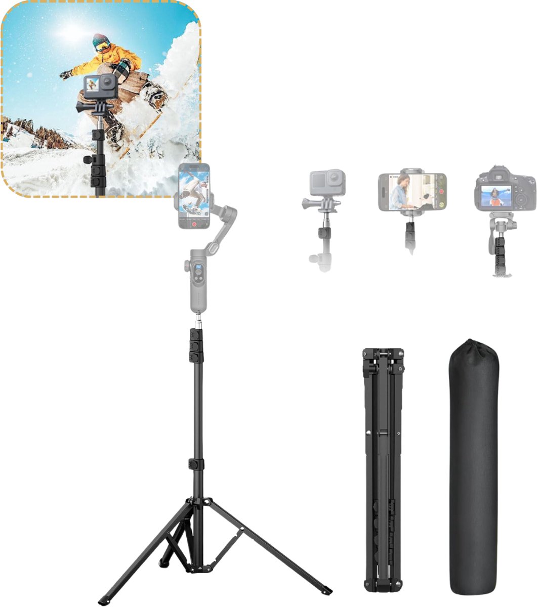 Zavio® Gimbal Smartphone - Selfiestick - Tripod