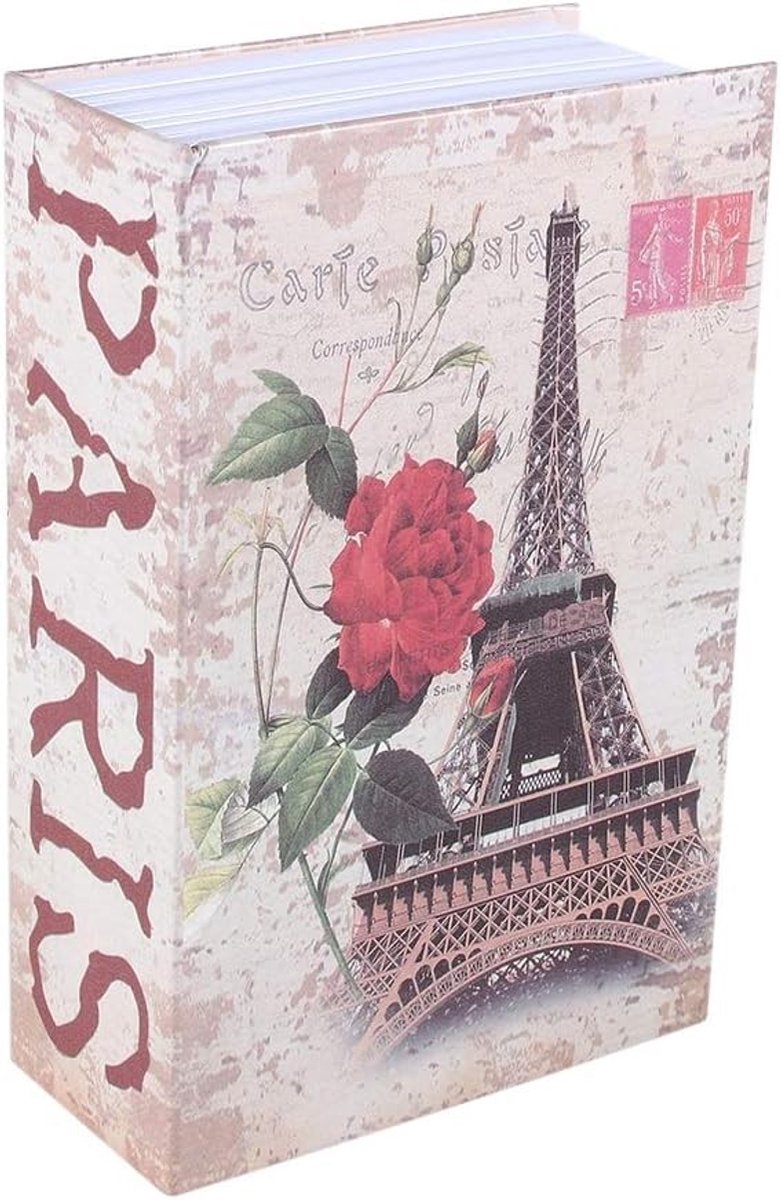 Geheime Boekkluis - Metaal - Tour Eiffel Type - Luxe Beveiligingsdoos voor Waardevolle Spullen - Voor Thuis en Kantoor