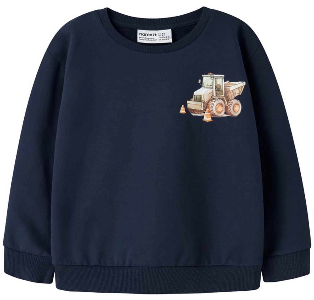 Name it sweater jongens - blauw - NMMnelson - maat 80
