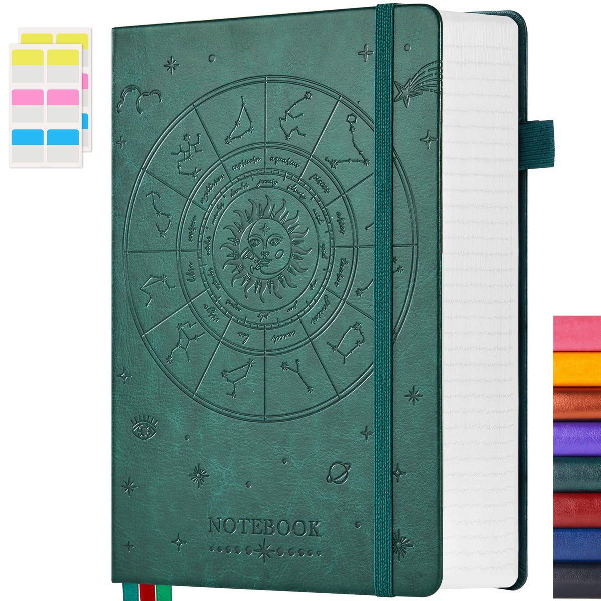dagboek B5 groot - kunstleer omslag - 320 gelinieerde pagina's - ideaal voor persoonlijke reflectie - ShopVlot