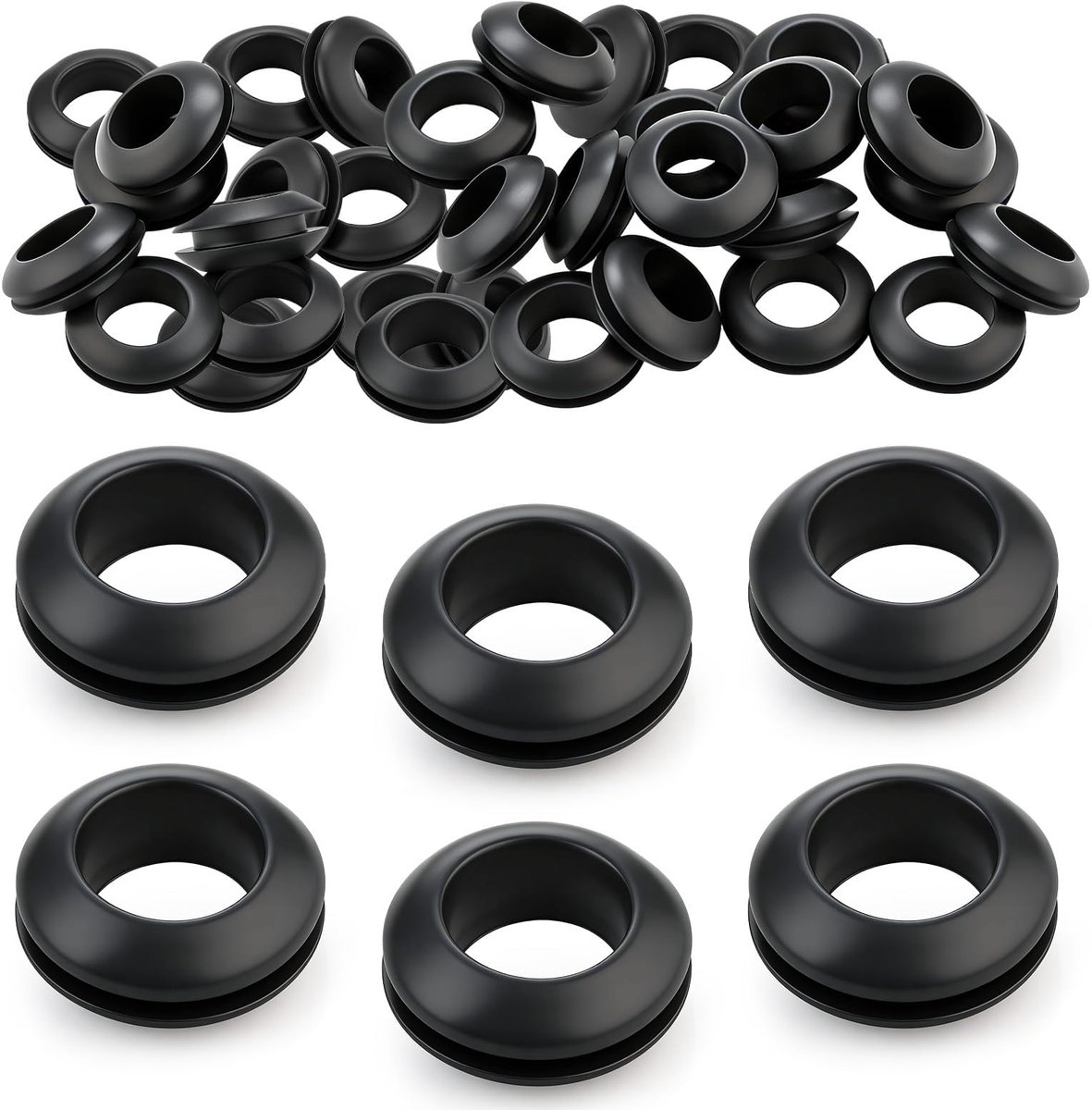Kabeldoorvoer rubber 14 mm - 80 stuks - kabelbescherming - ideaal voor elektrische installaties - ShopVlot