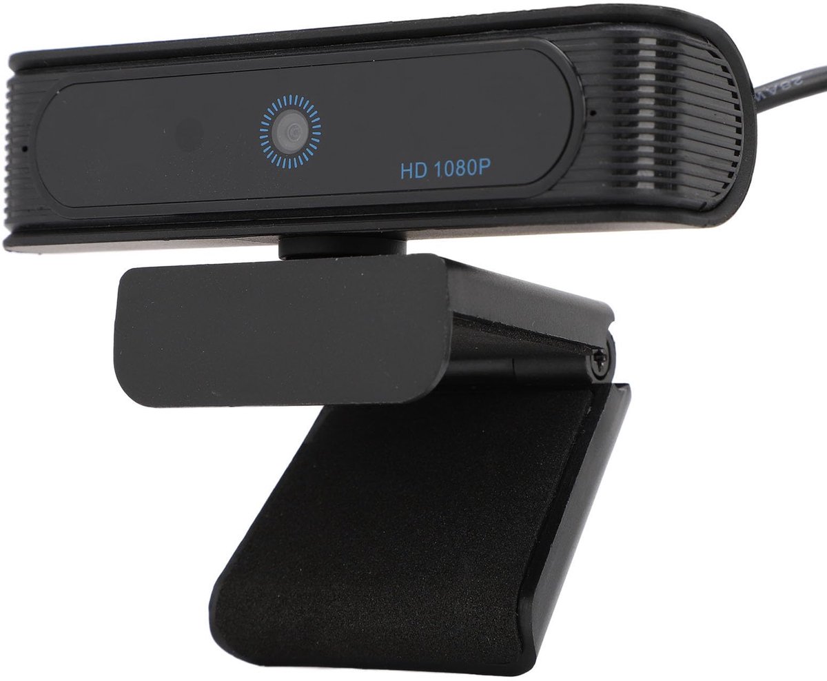 Webcam met gezichtsherkenning - Full HD 1080P - 120° brede weergave - ideaal voor streaming - ShopVlot