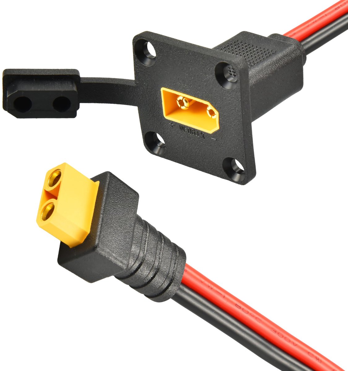 XT90 paneelmontagekabel 10FT (3.05m) - 10AWG zwaargewicht - waterdicht ontwerp - ideaal voor zonne-energie systemen - ShopVlot