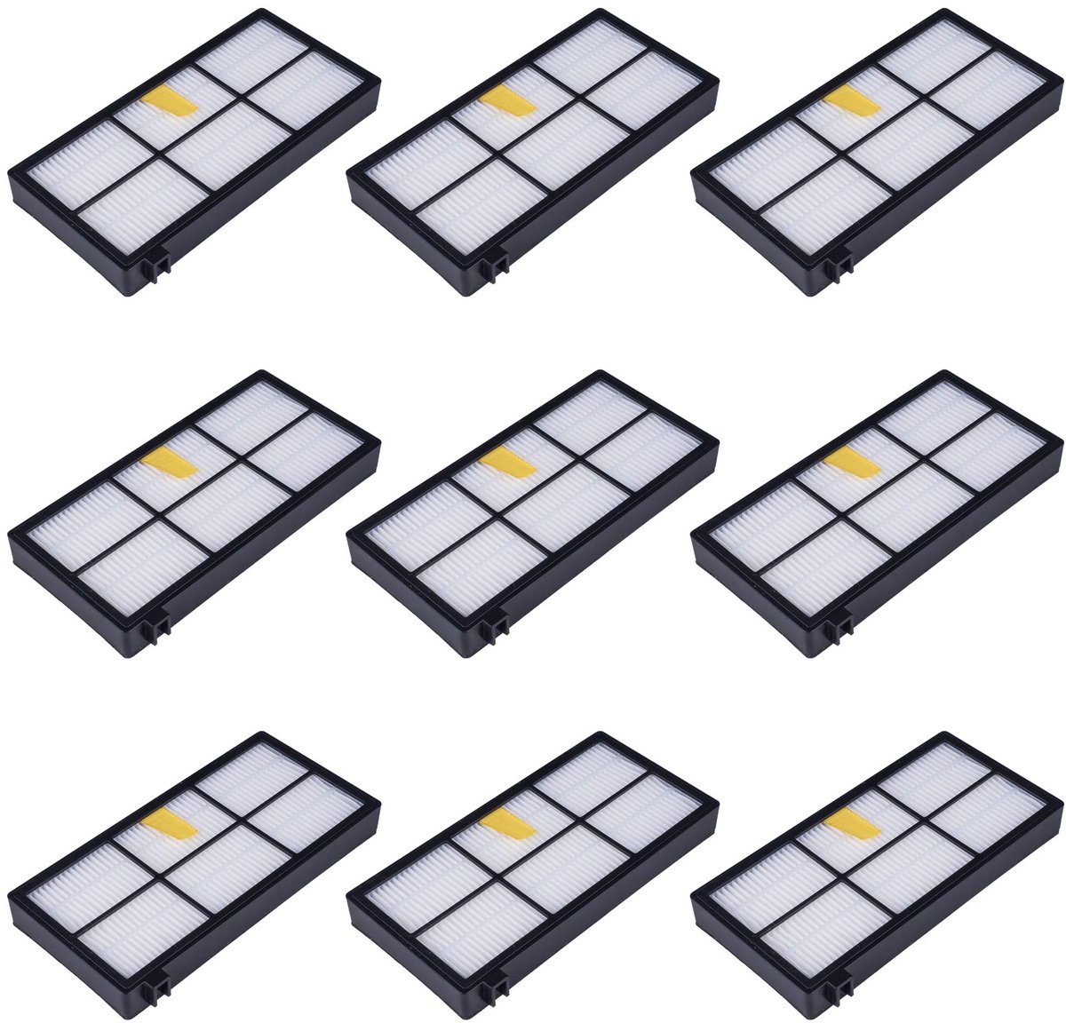 Filters set van 9 - compatibel met Roomba serie 800 en 900 - optimale luchtfiltering - houd je huis schoon - ShopVlot