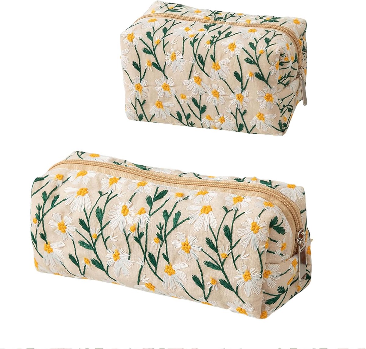 toilettas dames 2 stuks - kleine make-uptas voor portemonnee - praktisch en stijlvol - ideaal voor reizen - ShopVlot