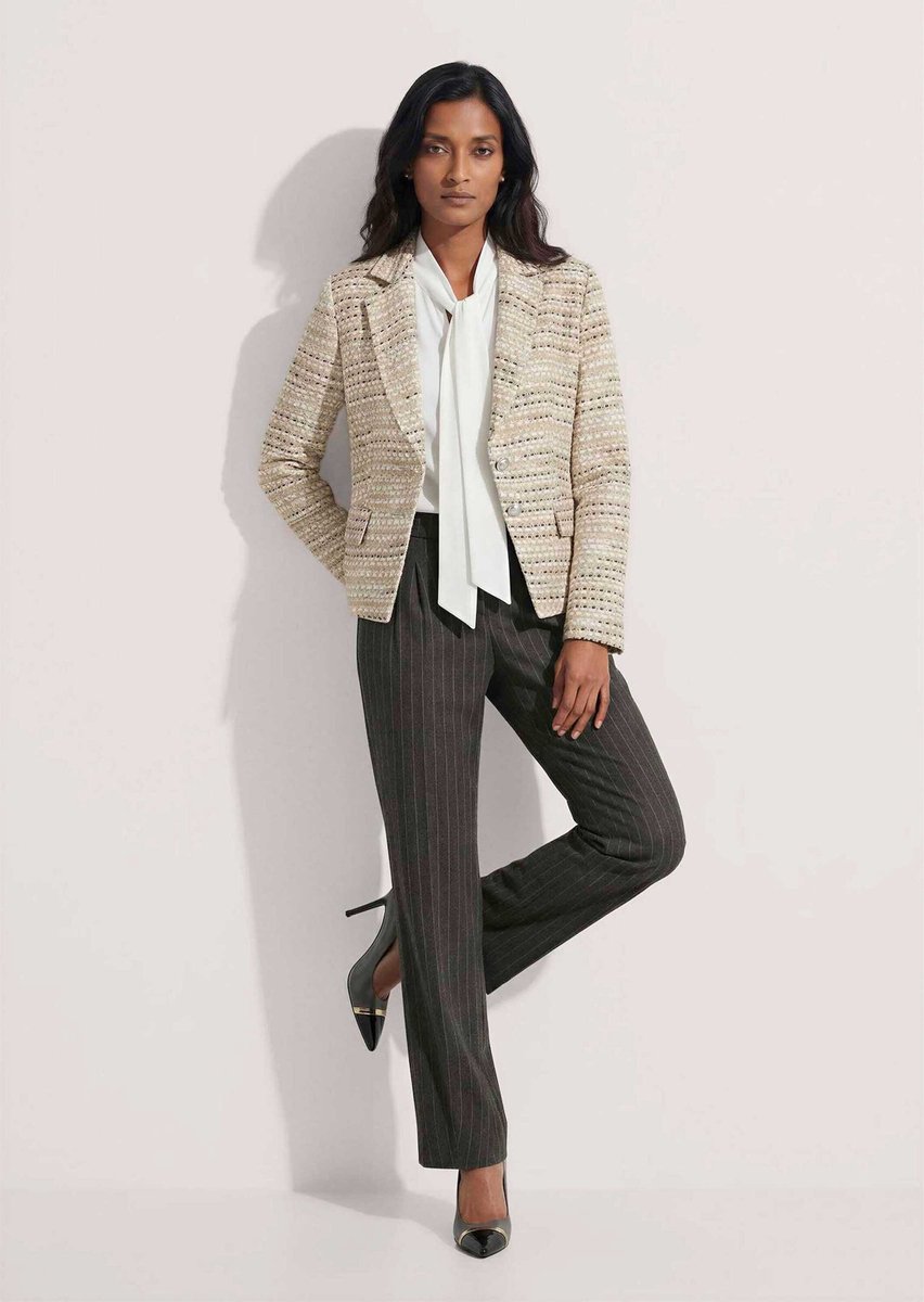 MADELEINE Blazer Gestructureerde tweedblazer