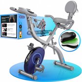 MERACH 4-in-1 Opvouwbare Hometrainer - 16 Niveaus Magnetische Weerstand - Compatibel met Kinomap & Zwift - Maximaal Gewicht 136 kg