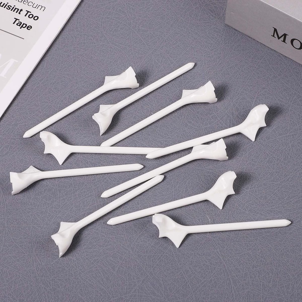Golf Tees Set van 10 Stuks - Professionele Plastic Golf Tees voor Simulator en Training - Ideaal voor Buiten en Golfbaan Gebruik