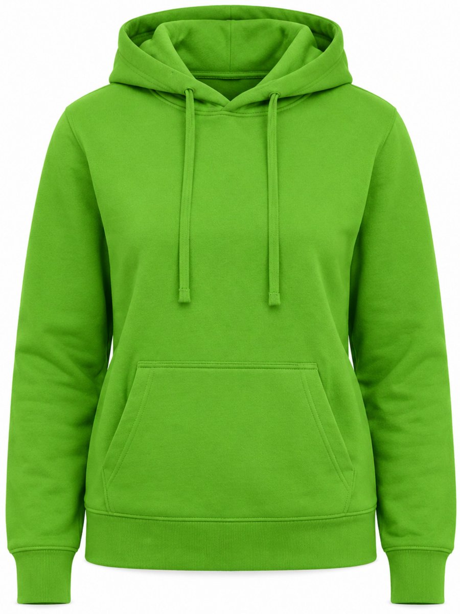 Trui Dames - Hoodie Dames - Groen - Sweatshirt met Capuchon - Maat L