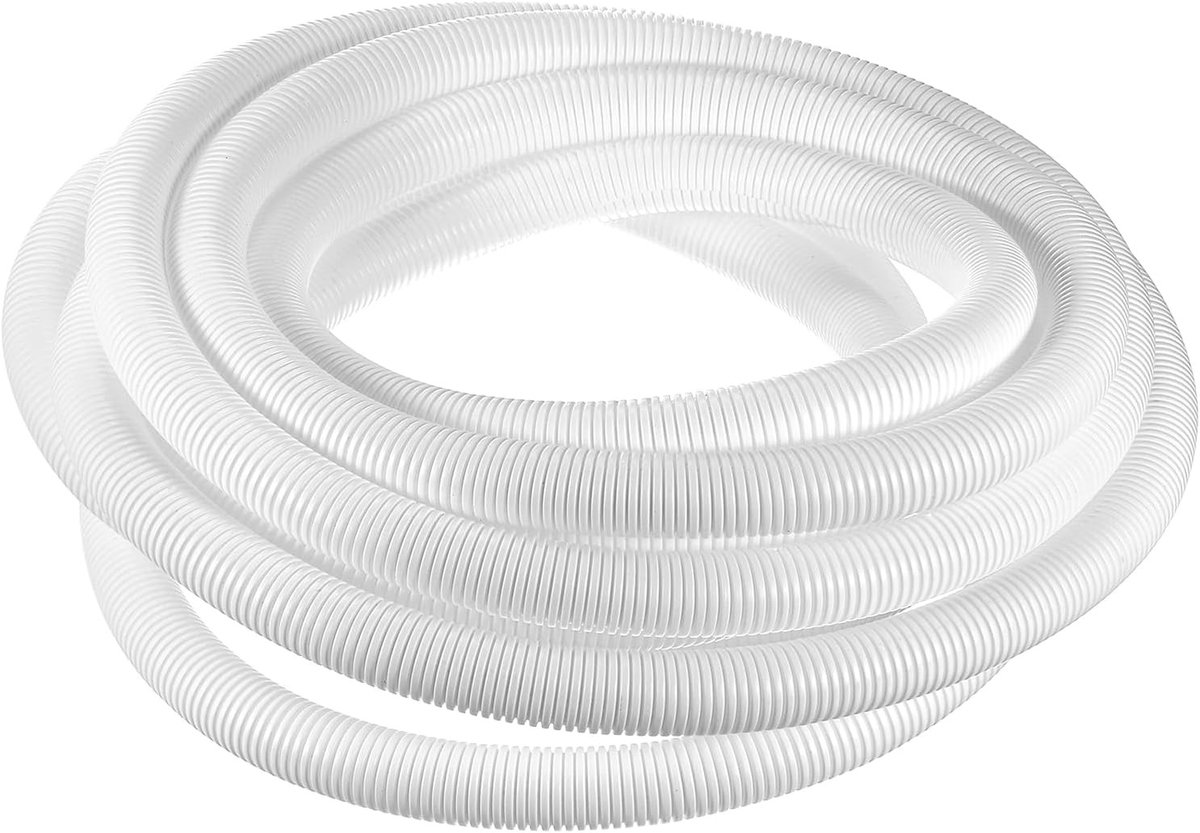 Kabelmantel 3/4 inch x 25 voet - Flexibele Gegolfde Draadbeschermhuls voor Elektrische Kabels, Wit en Duurzaam