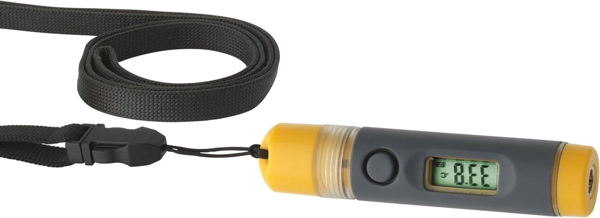 Infrarood thermometer - Contactloze meter - Oppervlakte meten - Waterdicht IP67 - 1 seconde meting - Grijs geel