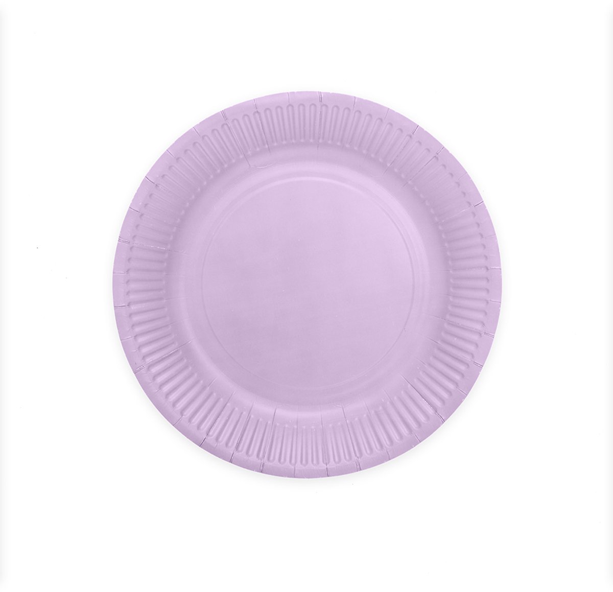 8x Papieren Bordjes 23cm FSC - Lavendel - Feestartikelen