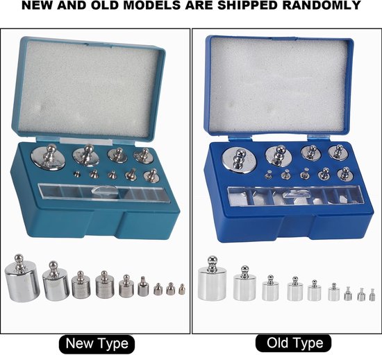 SnelShoppen - Precisie Kalibratie Gewichten Set 17 Stuks, 100g 50g 20g 10g 5g 2g 1g 500mg 200mg 100mg 50mg 20mg 10mg, Voor Laboratorium, Keuken, Juwel van Snelshoppen — afbeelding 2