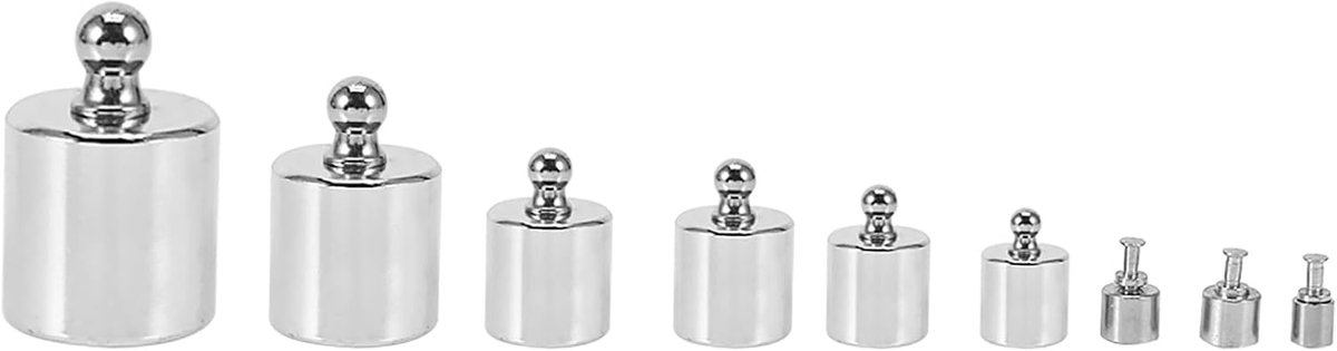 Scale Weights Set 17Pcs, Precision Calibration Weight Set 100g 50g 20g 10g 5g 2g 1g 500mg 200mg 100mg 50mg 20mg 10mg - ShopVlot