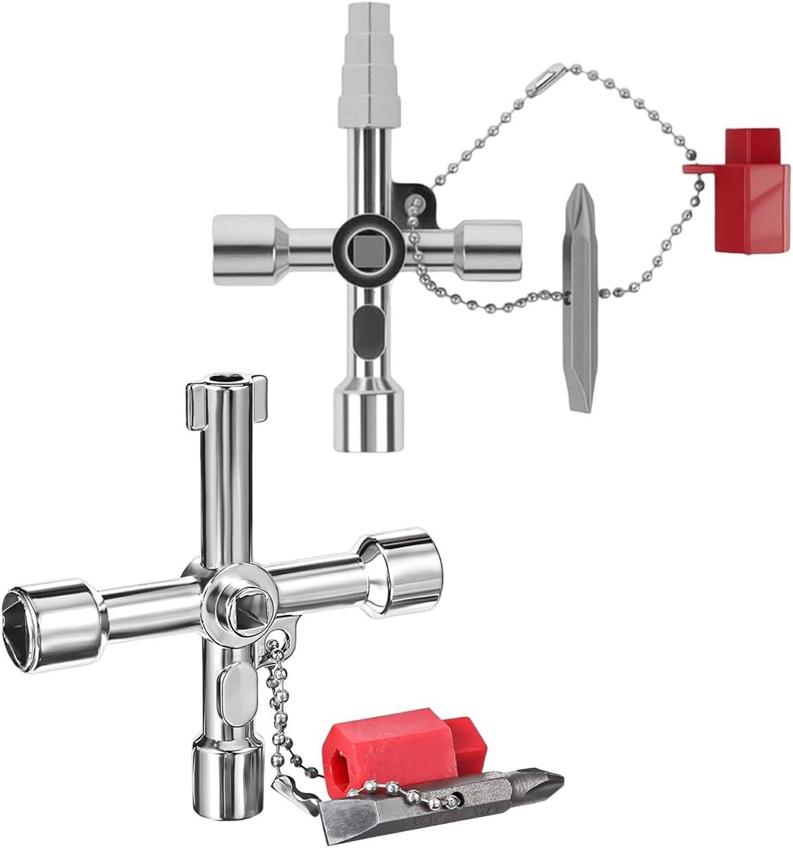 Universele Sleutelset - Roestvrij Staal - Compact - Multifunctionele Sleutels voor Elektrische en Waterinstallaties