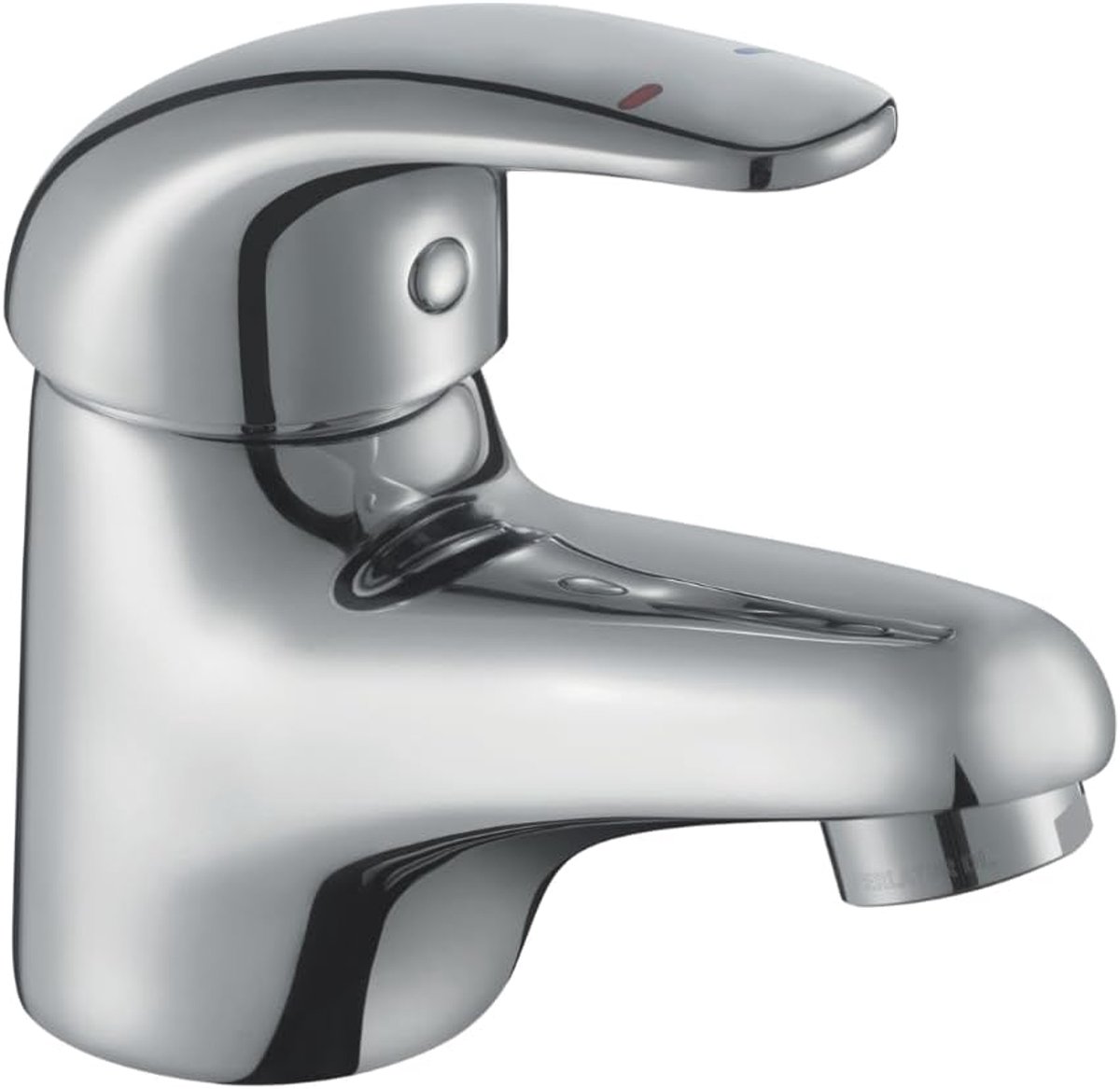 Haze Mini Mono Basin Mixer Chrome - Compact Single Lever Basin Mixer with Brass Body and Ceramic Cartridge - ShopVlot
